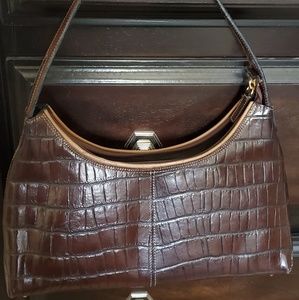 Cristian croc embossed genuine leather purse